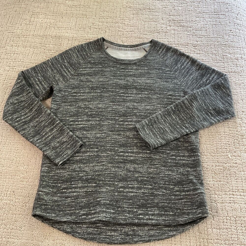 Kirkland Womens Pullover Sweatshirt Size S Heathered Gray Crewneck Long Sleeve